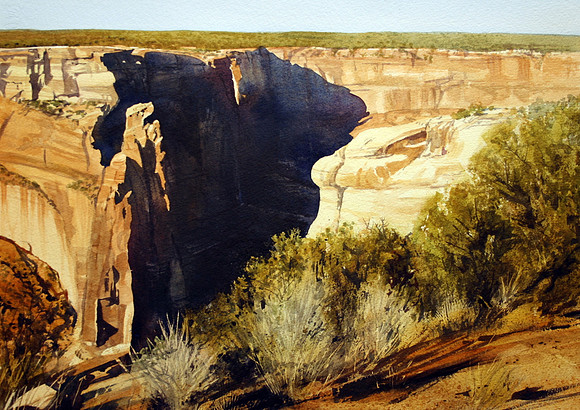 deep canyon | watercolor | 14 x 20