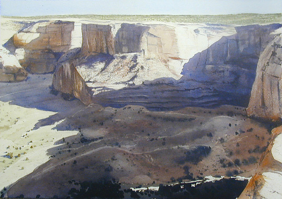 valley shadow |watercolor | 14 x 20