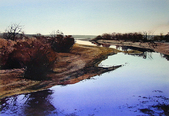 late sun |watercolor | 14 x 20