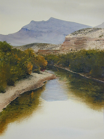 rio grande   |watercolor | 20 x 14 SOLD