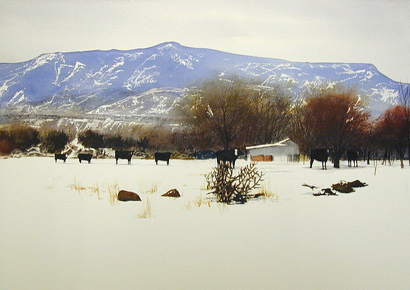 lineup |watercolor | 14 x 20 SOLD