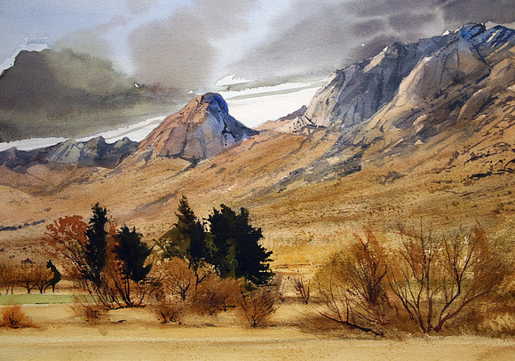 other side of the mountain |watercolor | 14 x 20